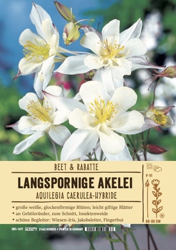 Aquilegia caerulea kristall - caerulea, "kristall"